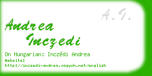 andrea inczedi business card